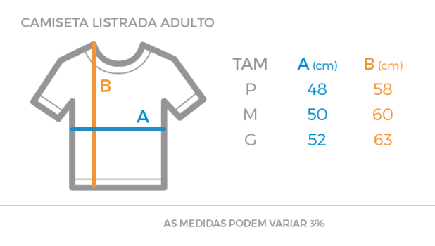 Camiseta Listrada Feminina Adulto ACDC