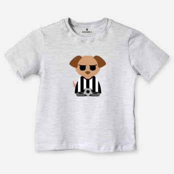 Camiseta Dog Soccer Alvinegro 2