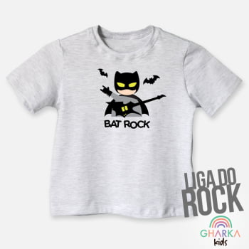 Camiseta Infantil Sem Gênero Bat Rock