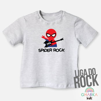 Camiseta Infantil Sem Gênero Spider Rock 