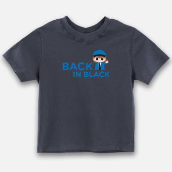 Camiseta infantil Back in Black ACDC