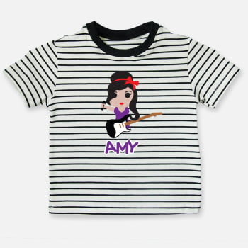 Camiseta infantil listrada Amy