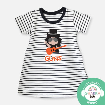 Vestido infantil listrado Guns Slash 