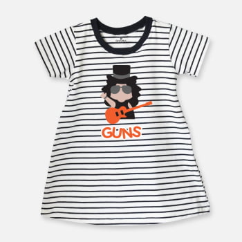 Vestido infantil listrado Guns Slash 