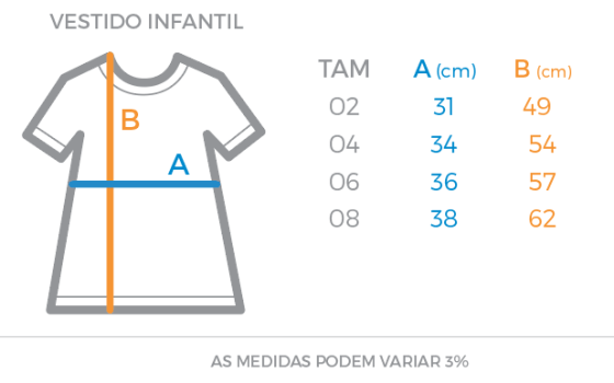 Vestido Infantil listrado ACDC 