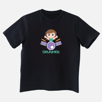 Camiseta infantil Drummer Girl 